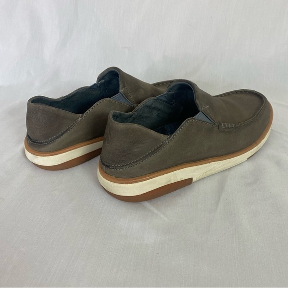 Olukai Kalia Men's Slip On Loafer Size 8 Brown Leather Drop In Heel - Picture 6 of 10